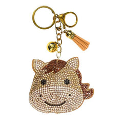 Western Animal Crystal Keychain