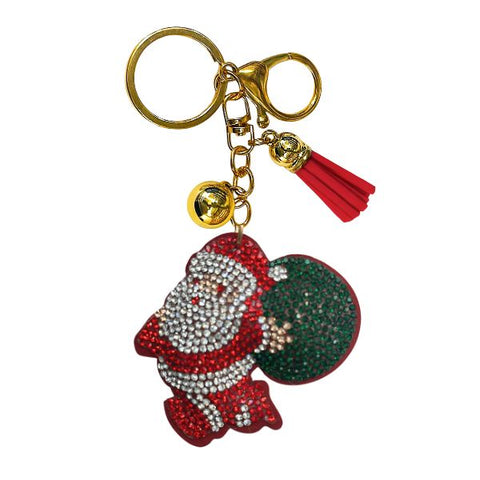 Christmas Crystal Bling Keychains