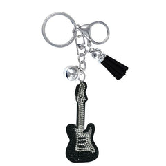 Guitar Crystal Bling Keychains