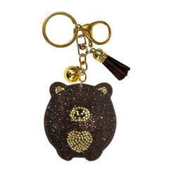 Bear Crystal Bling Keychains