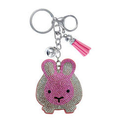 Farm Animals Crystal Keychain