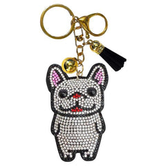 Dog Crystal Bling Keychains