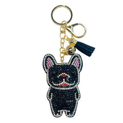 Dog Crystal Bling Keychains
