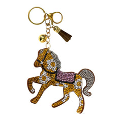 Western Animal Crystal Keychain