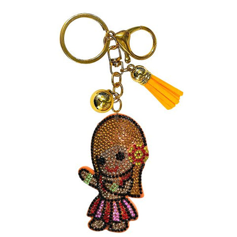 Dancers Crystal Bling Keychains