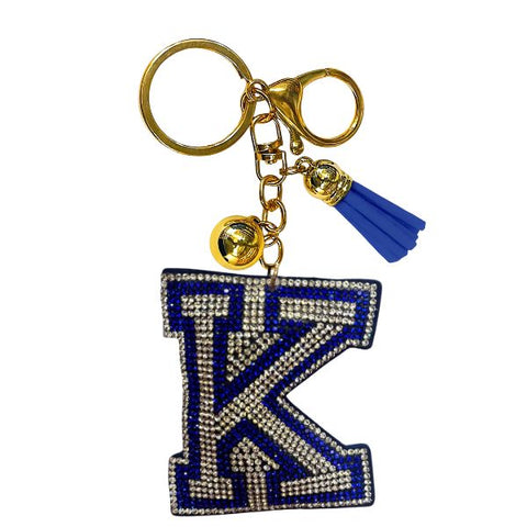 Initial Crystal Bling Keychains