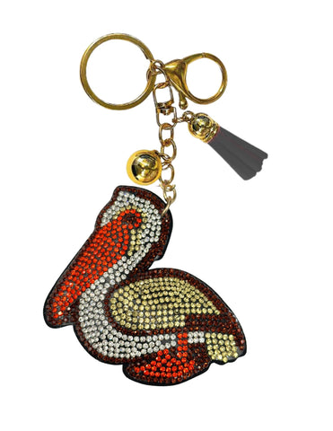 Bird Crystal Bling Keychains