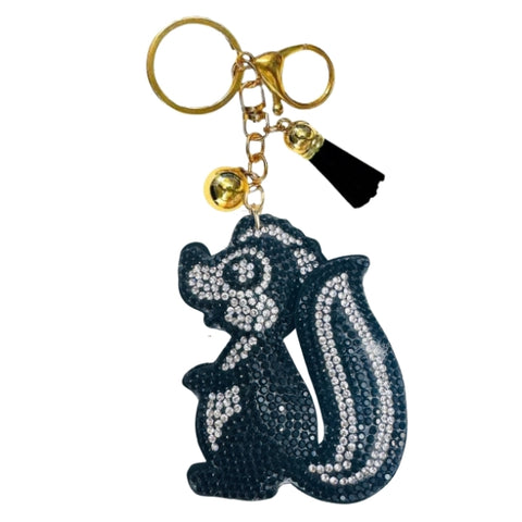 Animal Crystal Bling Keychains