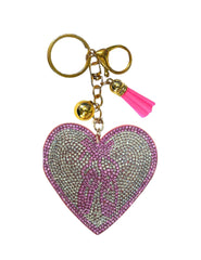 Heart Crystal Bling Keychains