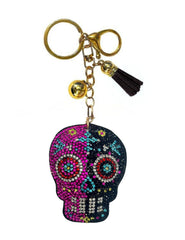 Skull Crystal Bling Keychains