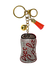 Drink Crystal Bling Keychains