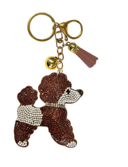 Dog Crystal Bling Keychains