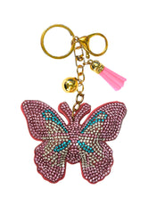 Butterfly Crystal Bling Keychains