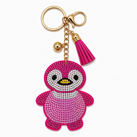 Penguin Crystal Bling Keychains