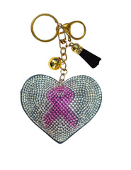 Heart Crystal Bling Keychains