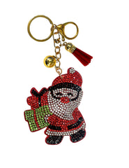 Christmas Crystal Bling Keychains