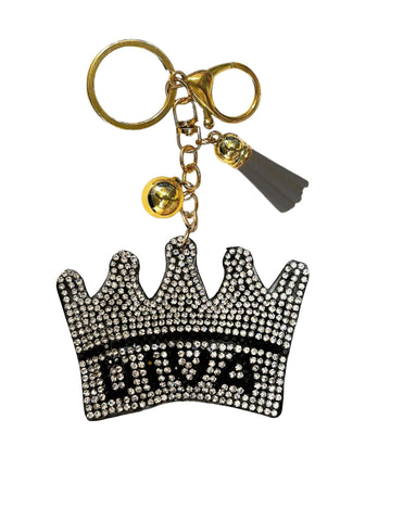 Crown Crystal Bling Keychains