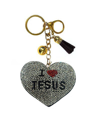 Heart Crystal Bling Keychains