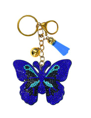 Butterfly Crystal Bling Keychains