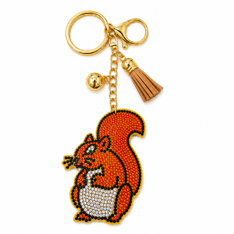 Animal Crystal Bling Keychains