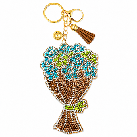 Bouquet Crystal Bling Keychains