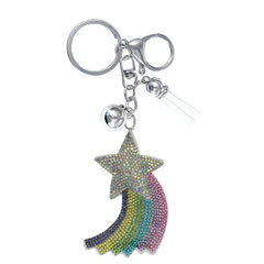 Rainbow Crystal Bling Keychains