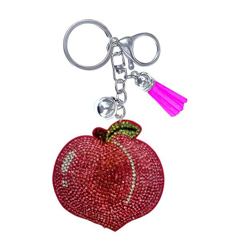 Fruit Crystal Bling Keychains