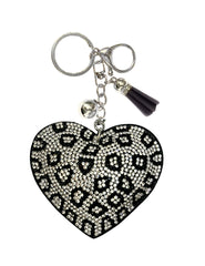 Heart Crystal Bling Keychains