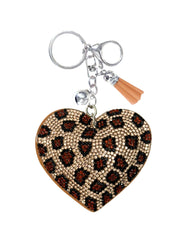 Heart Crystal Bling Keychains