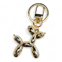 Balloon Dog Keychain With Keyring