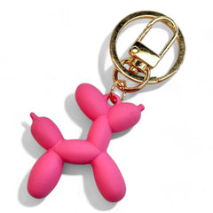 Balloon Dog Keychain With Keyring