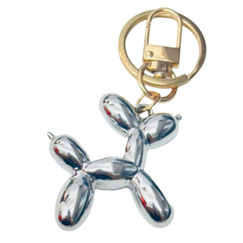 Balloon Dog Keychain With Keyring