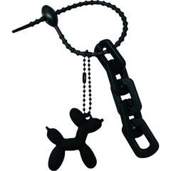 Balloon Dog Keychain With Keyring