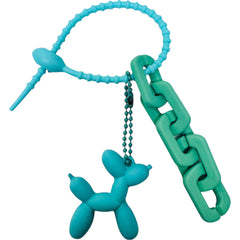 Balloon Dog Keychain With Keyring