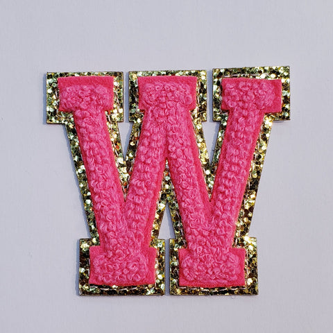 Hot Pink Letters - W