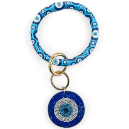 Bangle Wristlet Rhinestone Charm Key Chain