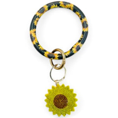 Bangle Wristlet Rhinestone Charm Key Chain