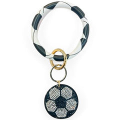 Bangle Wristlet Rhinestone Charm Key Chain