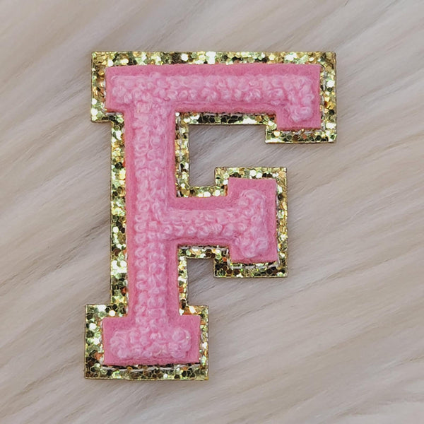 Soft Pink Letters - F