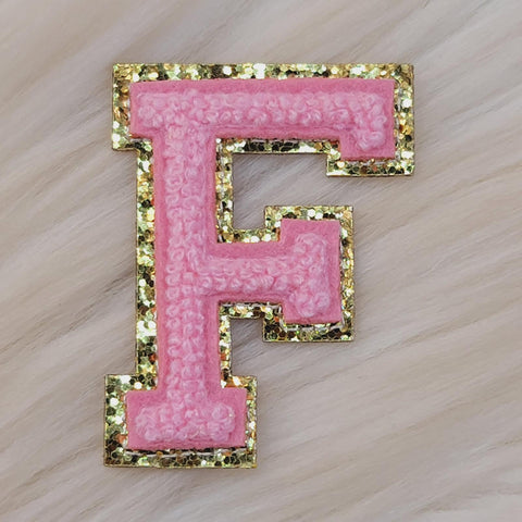 Soft Pink Letters - F