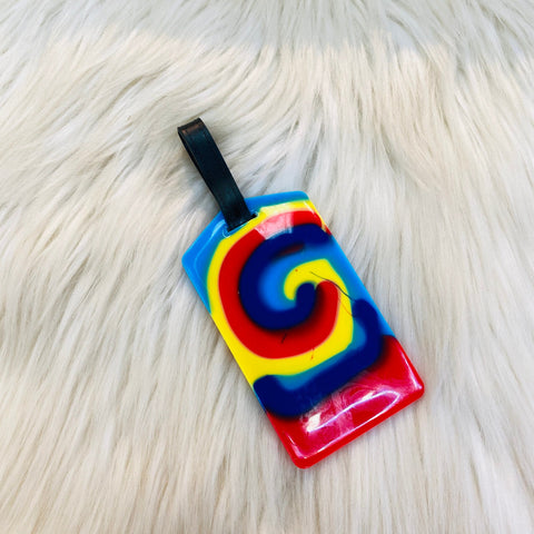 Tie Dye Luggage Tag