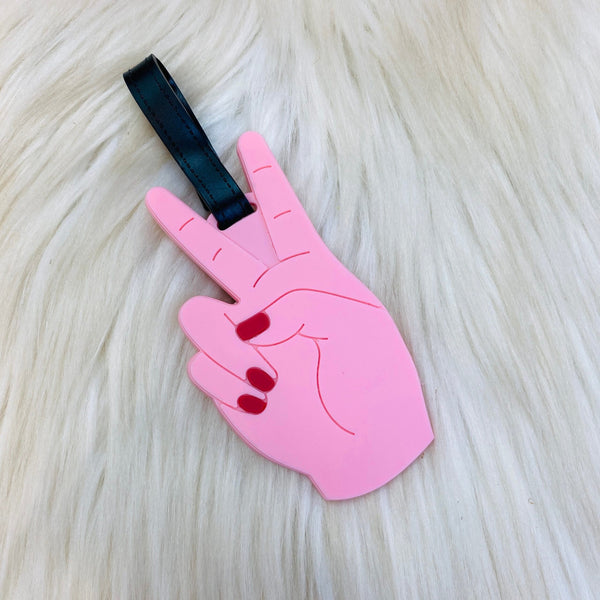 Peace Sign Luggage Tag