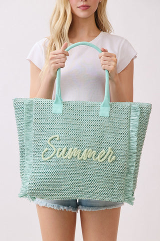 Woven Summer Tote Bag
