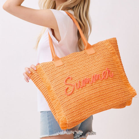 Woven Summer Tote Bag