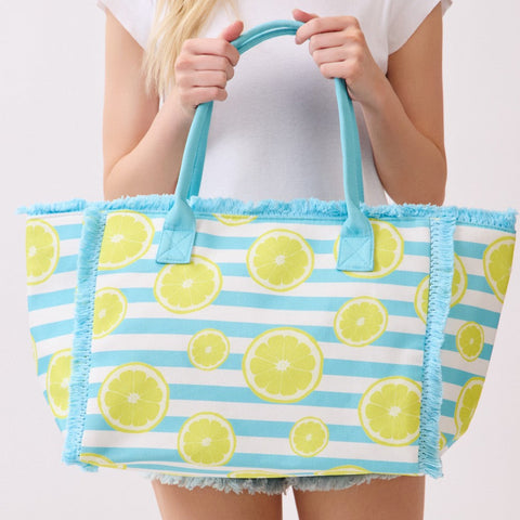 Summer Print Tote Bag