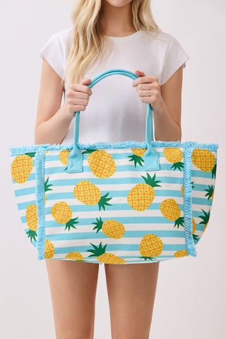 Summer Print Tote Bag