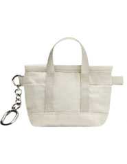 Canvas Mini Accessories Bag With Wristlet