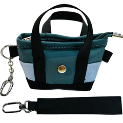 Canvas Mini Accessories Bag With Wristlet