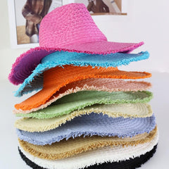 Frayed Edge Straw Hats