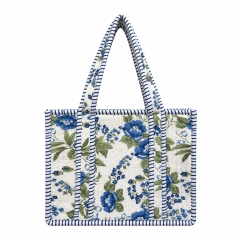 Royal Blossom Quilted Bag Print